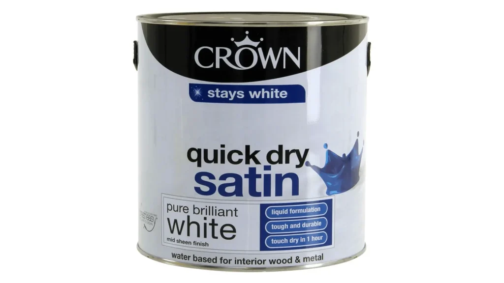 Colours Quick dry Pure brilliant white Satin Metal & wood paint
