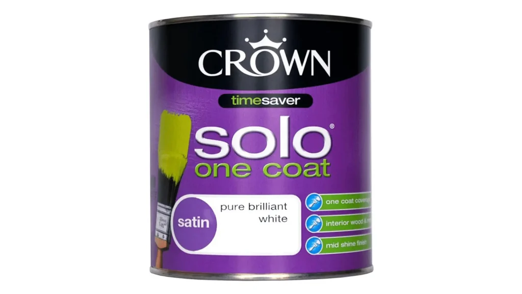 Best quick-dry satinwood paint Crown Solo One Coat 2.5L Satin