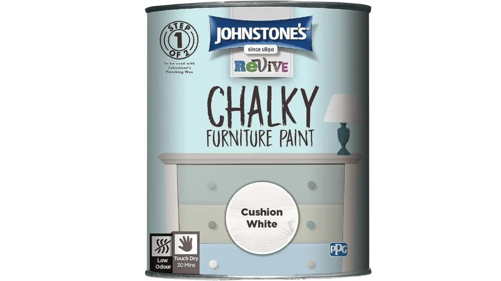 Best water-based chalk paint Johnstone's 386500 Revive Chalky Furniture Paint