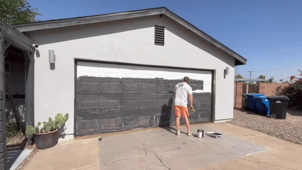 How to paint a metal garage door that is peeling