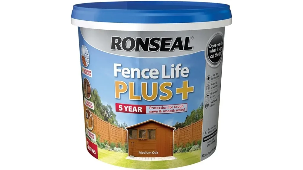 RONSEAL 5 Litre Fence Life Plus Paint - Medium Oak
